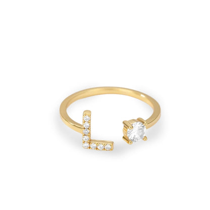 Forever Yours Initial Ring