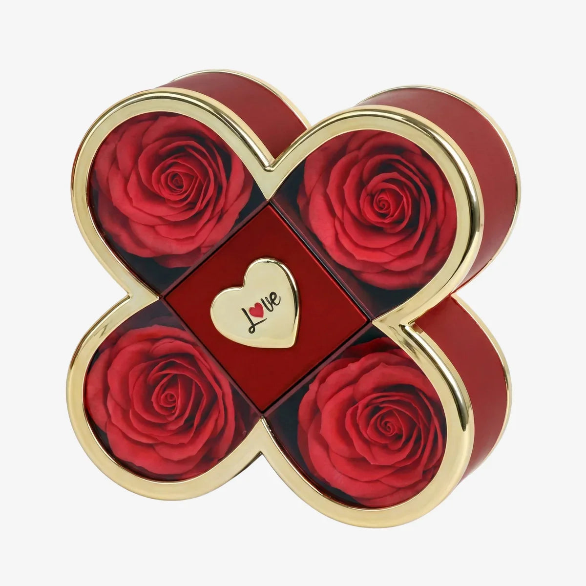 Boîte Signature Rose avec Collier Gravé