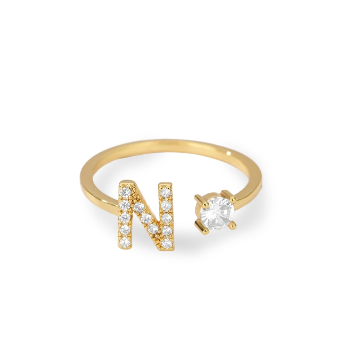 Forever Yours Initial Ring
