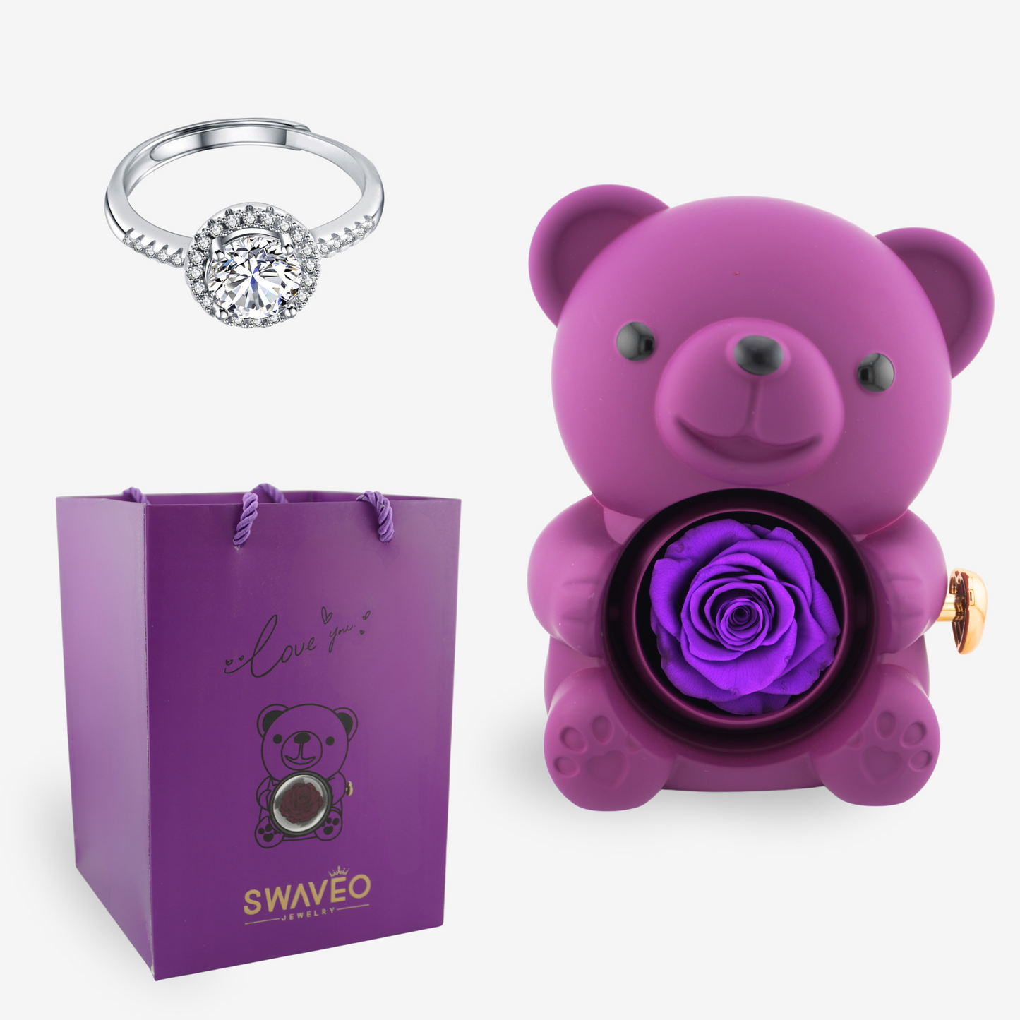 Swaveo™ Forever Rose Bear