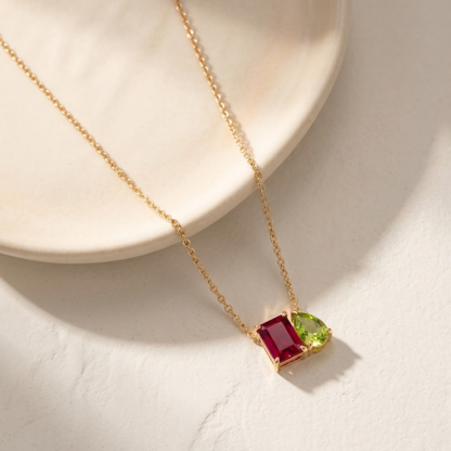 You & Me Birthstone Necklace