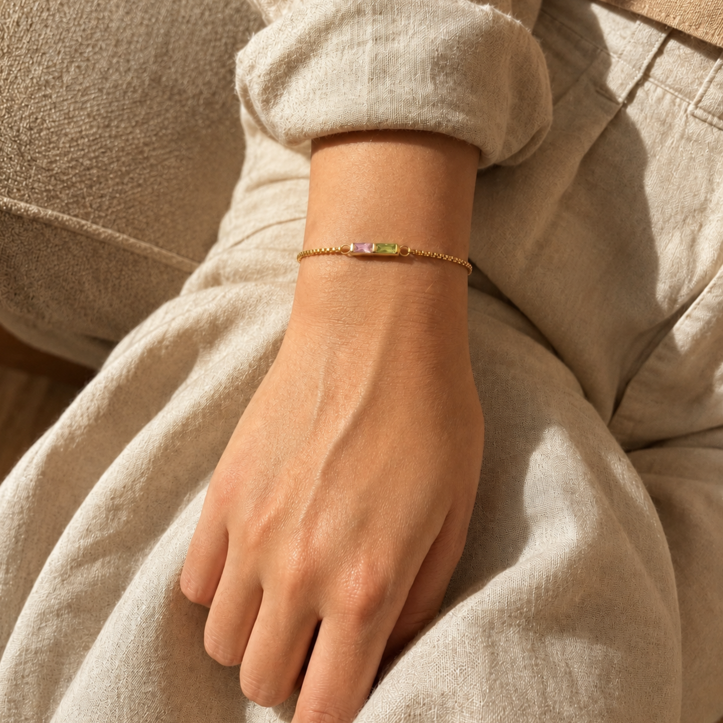 Custom Birthstone Bracelet