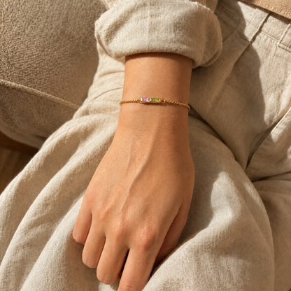 Custom Birthstone Bracelet