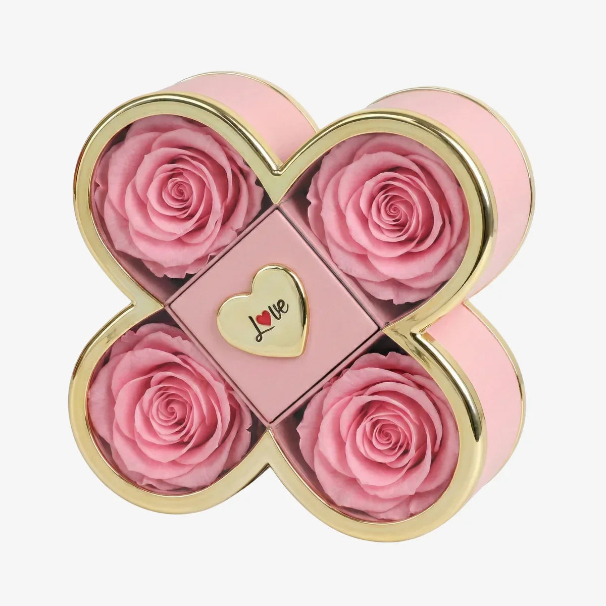Boîte Signature Rose avec Collier Gravé