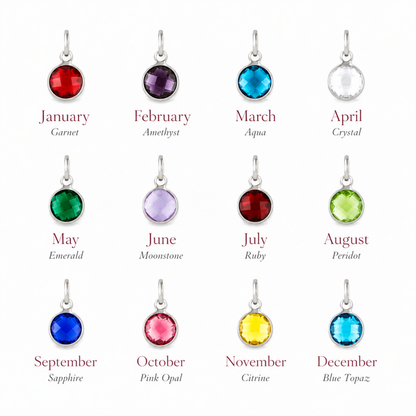 Initial & Birthstone Necklace