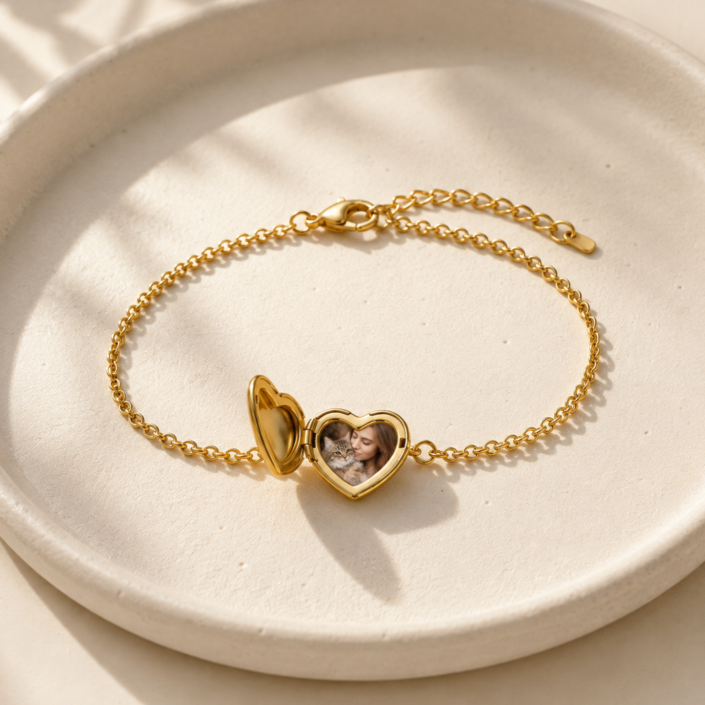 Heart Photo Locket Bracelet