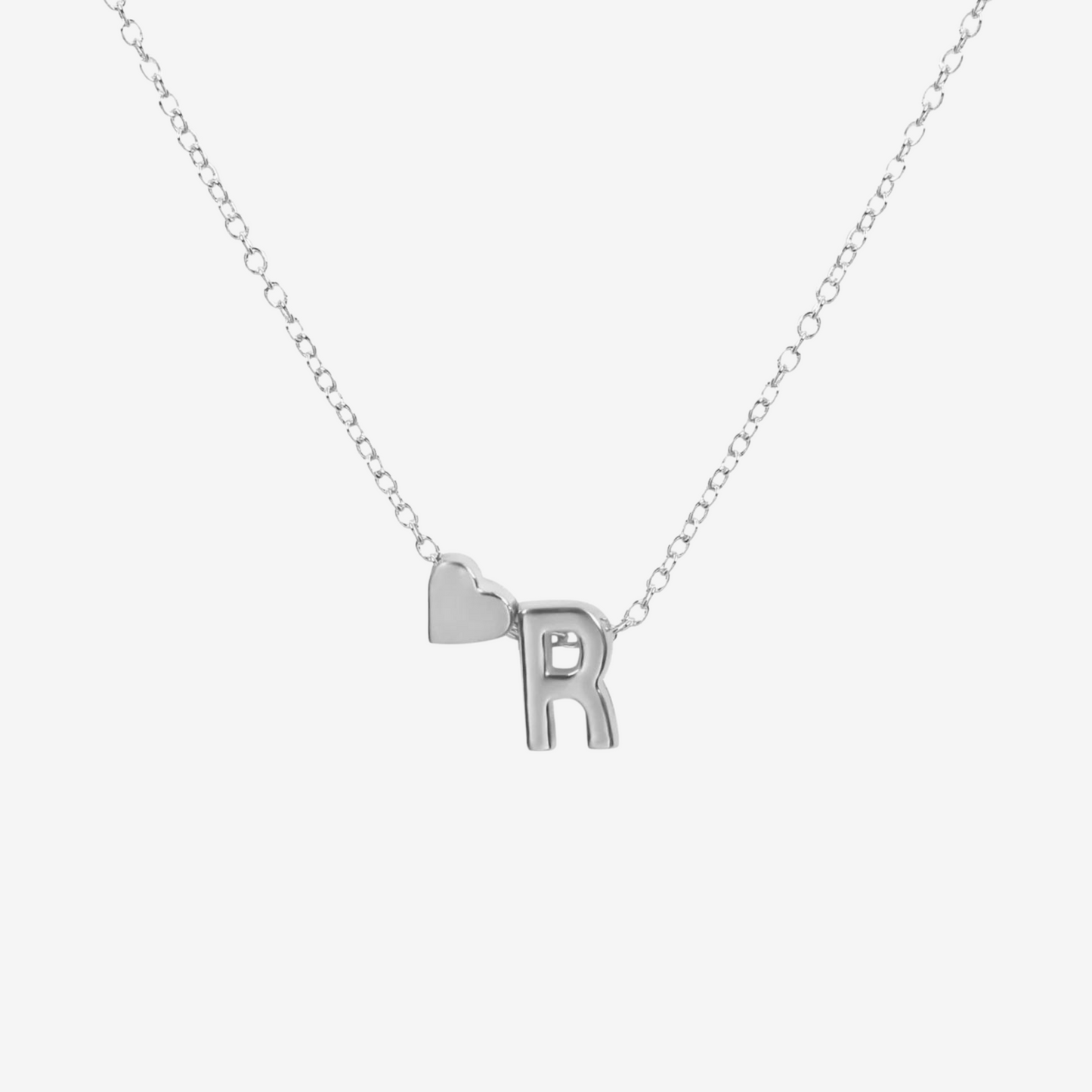 Heart Initial Pendant Necklace