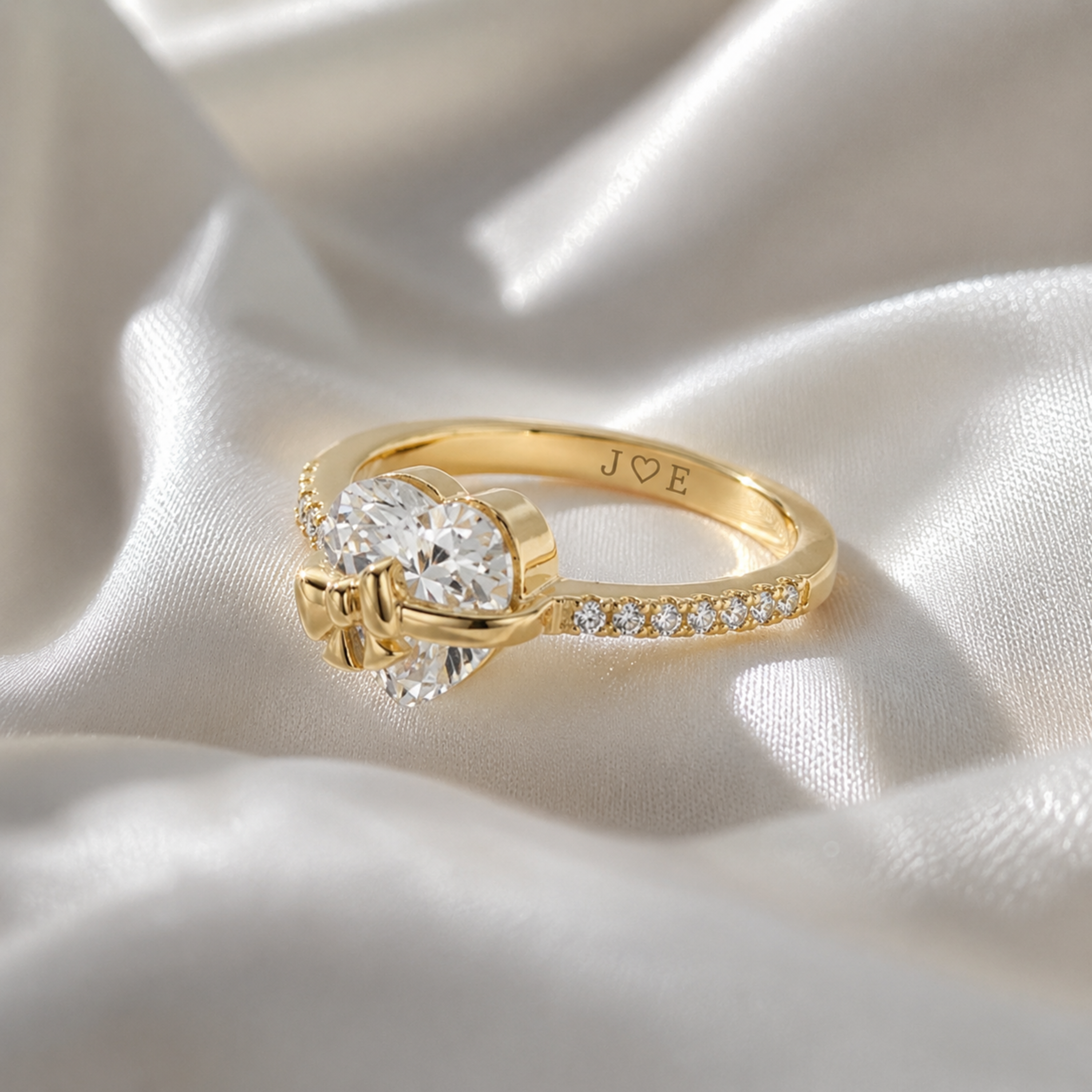 Promise Rings for Her — Heart & Bow Designs | Swaveo – Swaveo Jewelry