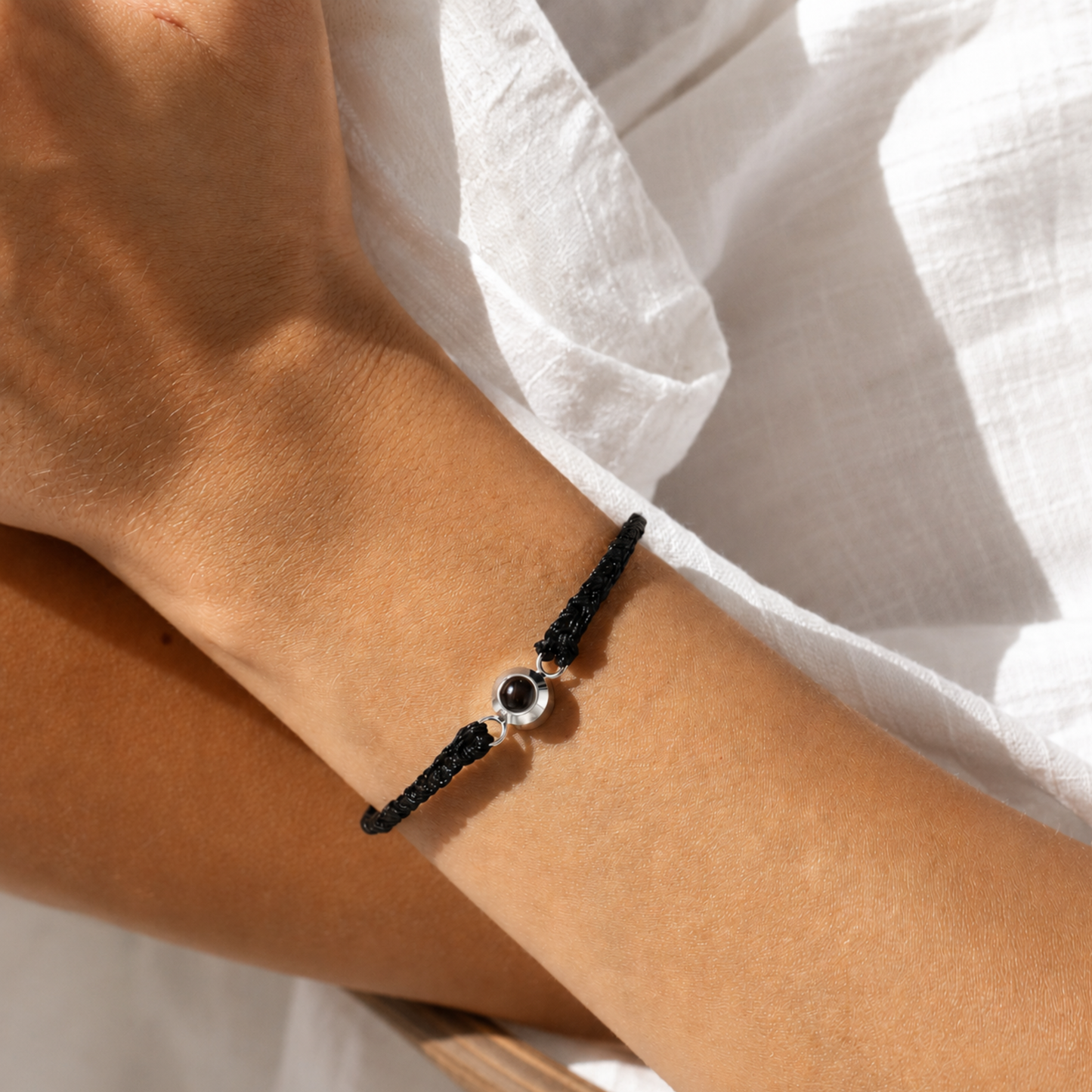 Seilarmband mit Fotoprojektion