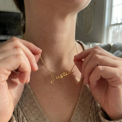 Namensschild-Halskette