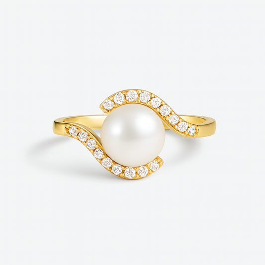 Amour Pearl Promise Ring