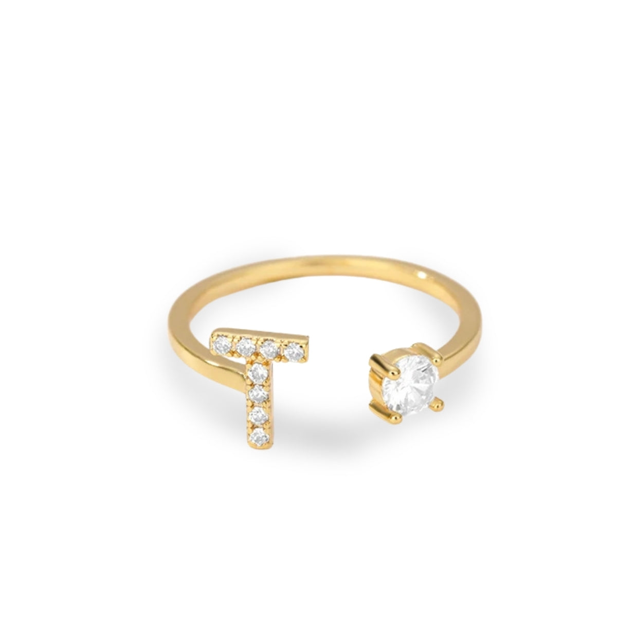 Forever Yours Initial Ring