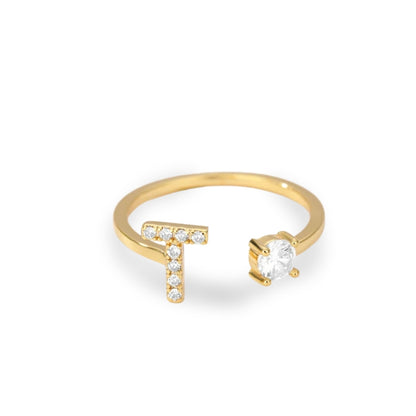 Forever Yours Initial Ring