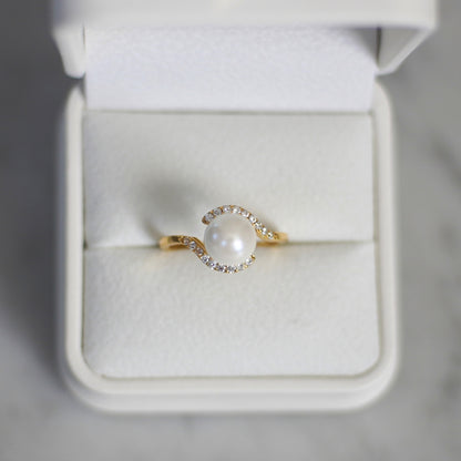 Amour Pearl Promise Ring