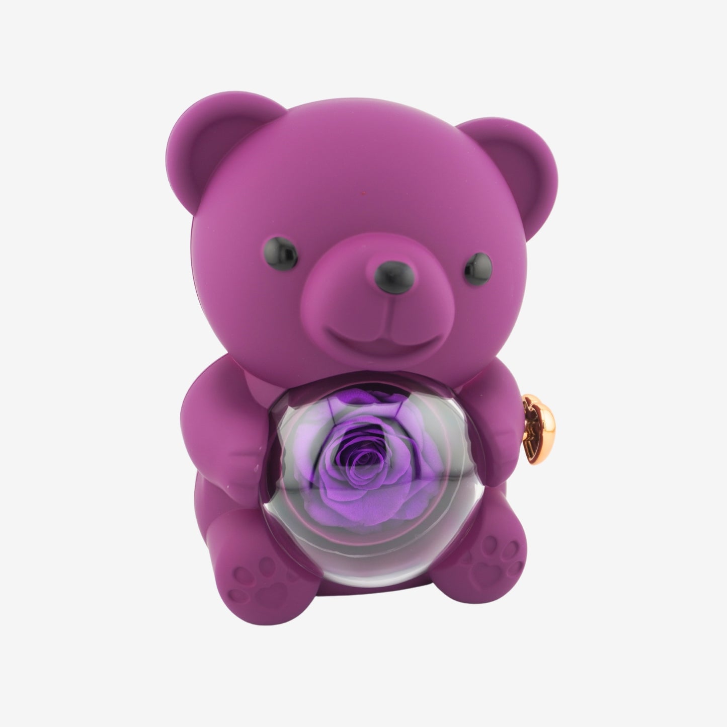 Forever Rose Bear W/ Engraved Necklace