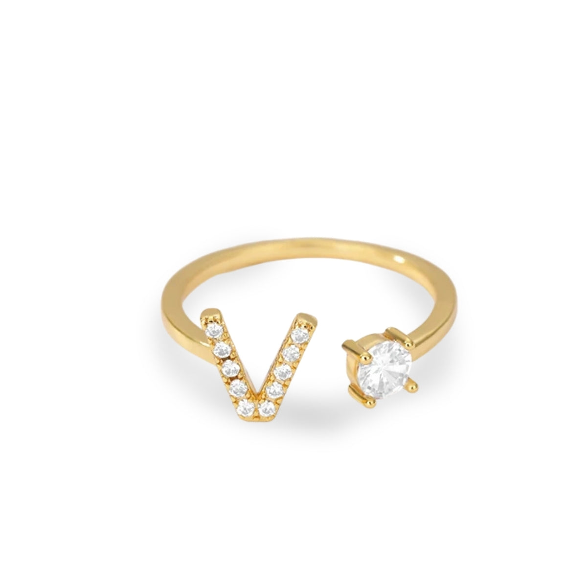 Forever Yours Initial Ring