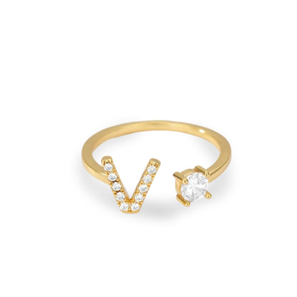 Forever Yours Initial Ring