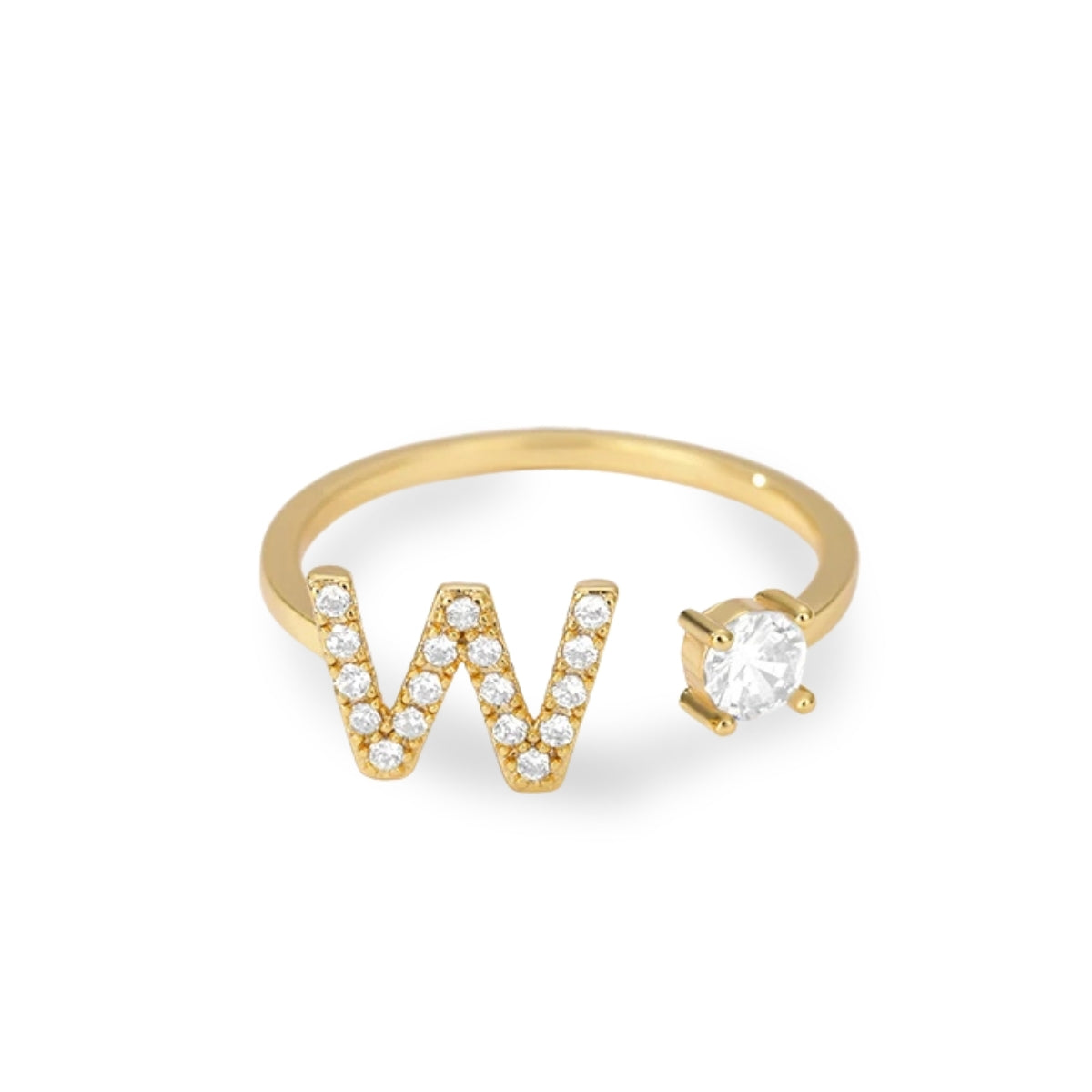 Forever Yours Initial Ring
