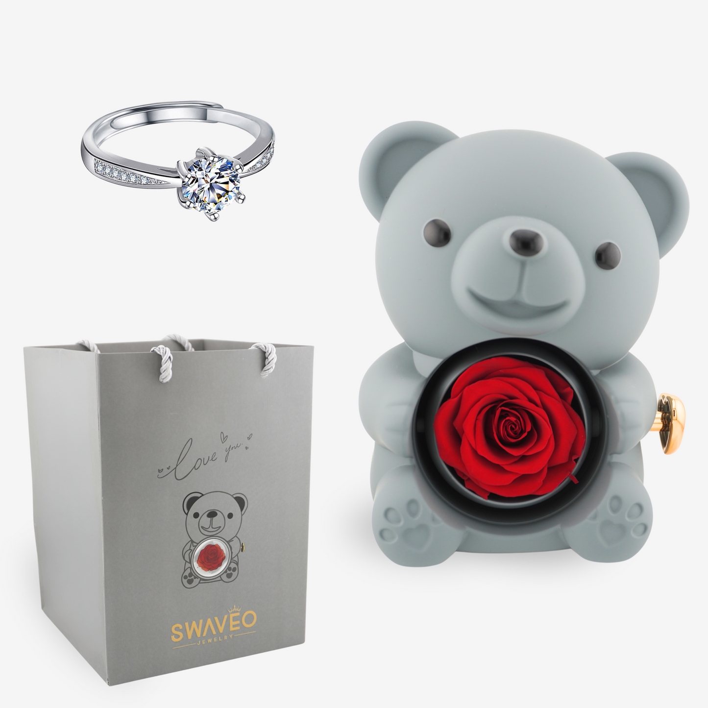 Swaveo™ Forever Rose Bear