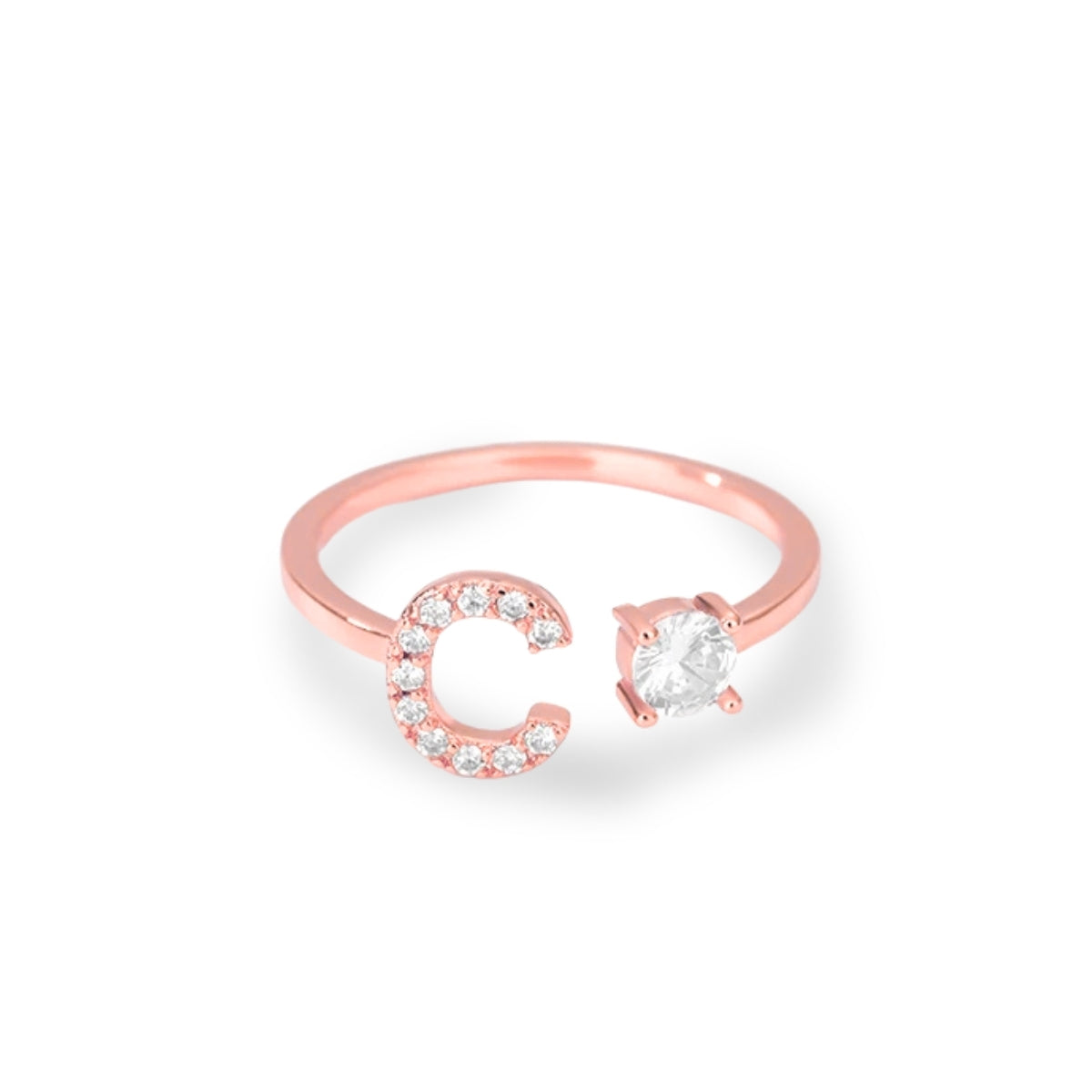 Forever Yours Initial Ring