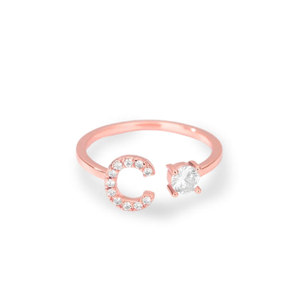 Forever Yours Initial Ring