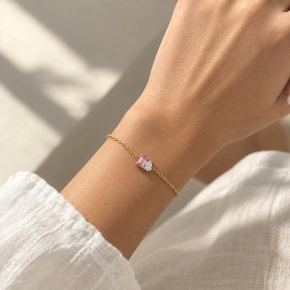 You & Me Birthstone Bracelet