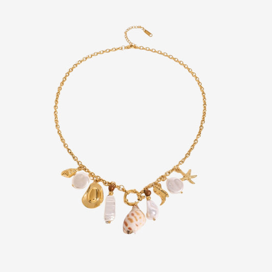 Beachy Rope Charm Necklace