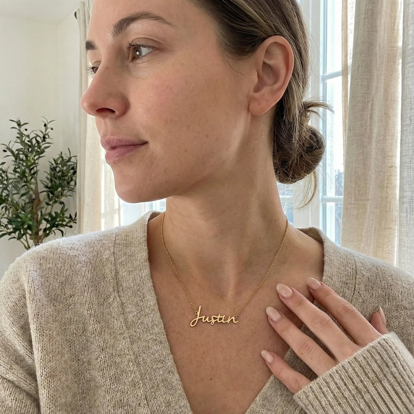 Namensschild-Halskette