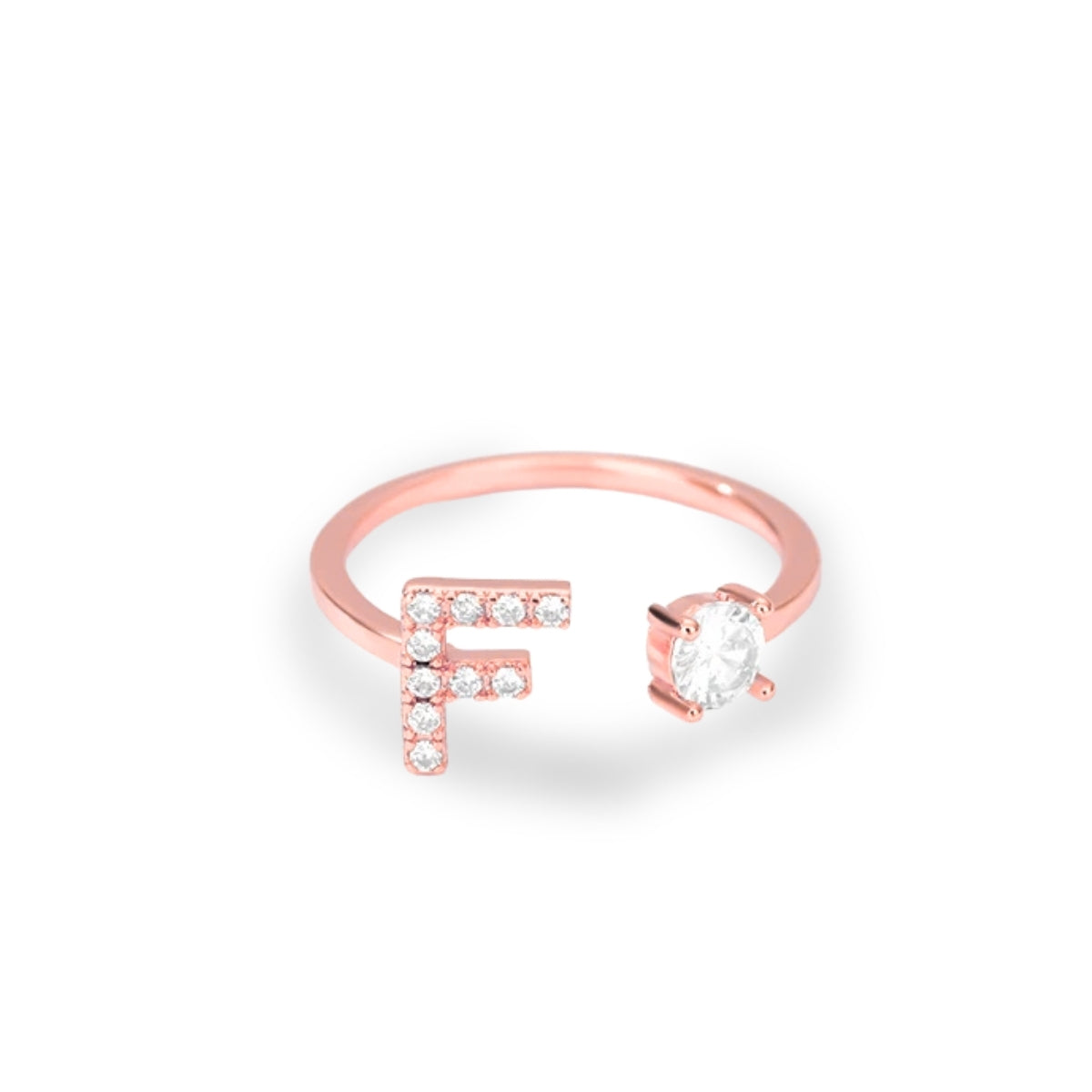 Forever Yours Initial Ring