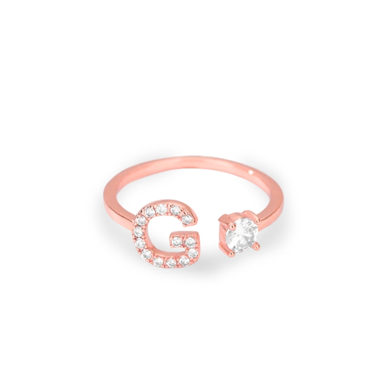 Forever Yours Initial Ring