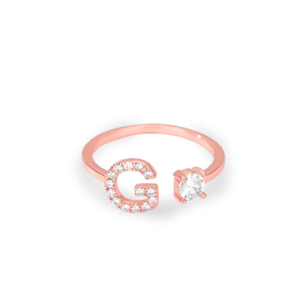 Forever Yours Initial Ring