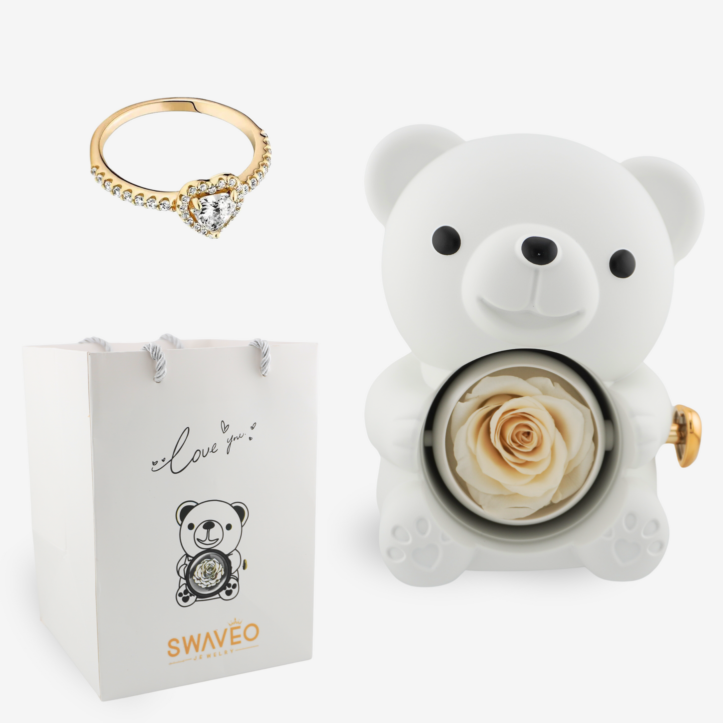 Swaveo™ Forever Rose Bear