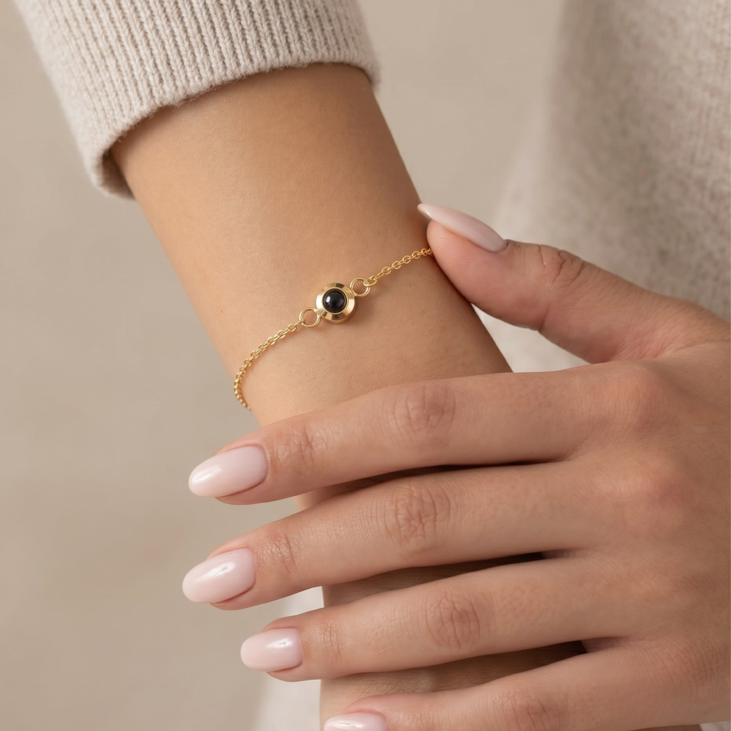 Kettenarmband – mit Fotoprojektion