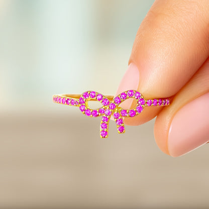 Pink Bow Promise Ring