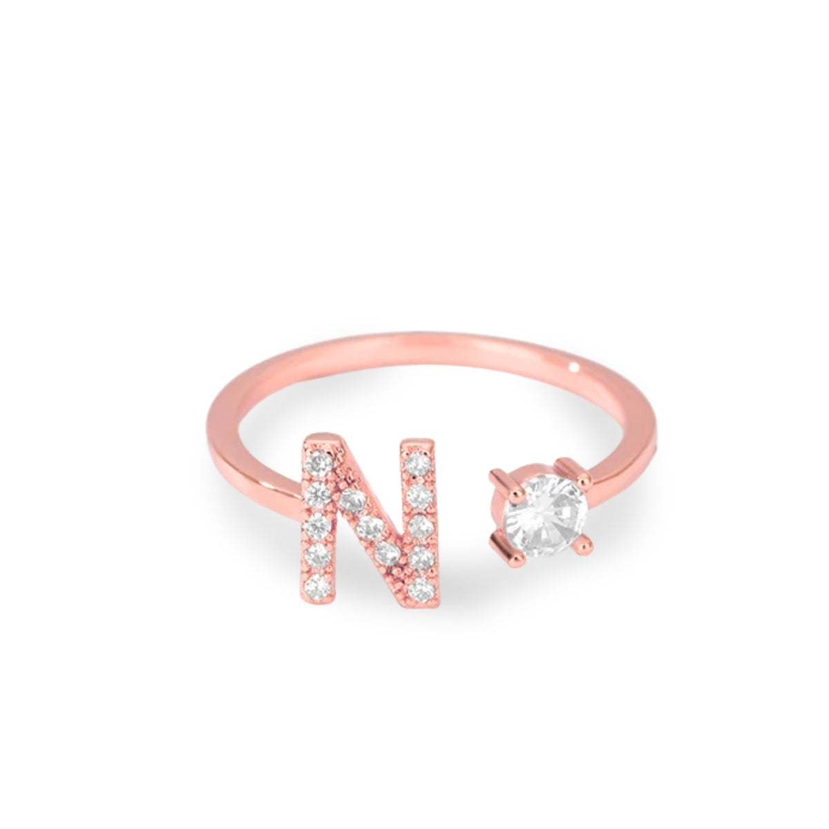 Forever Yours Initial Ring