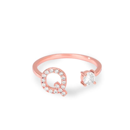 Forever Yours Initial Ring