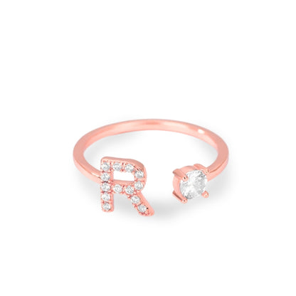Forever Yours Initial Ring