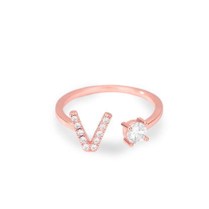 Forever Yours Initial Ring