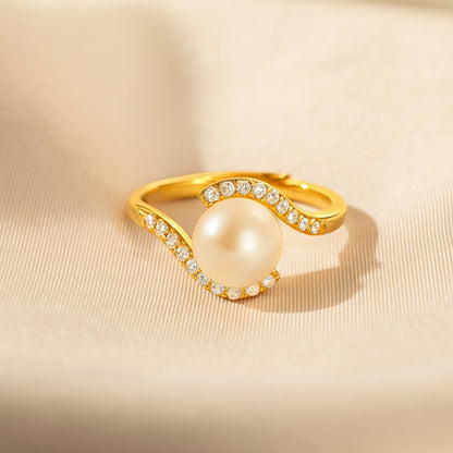 Amour Pearl Promise Ring