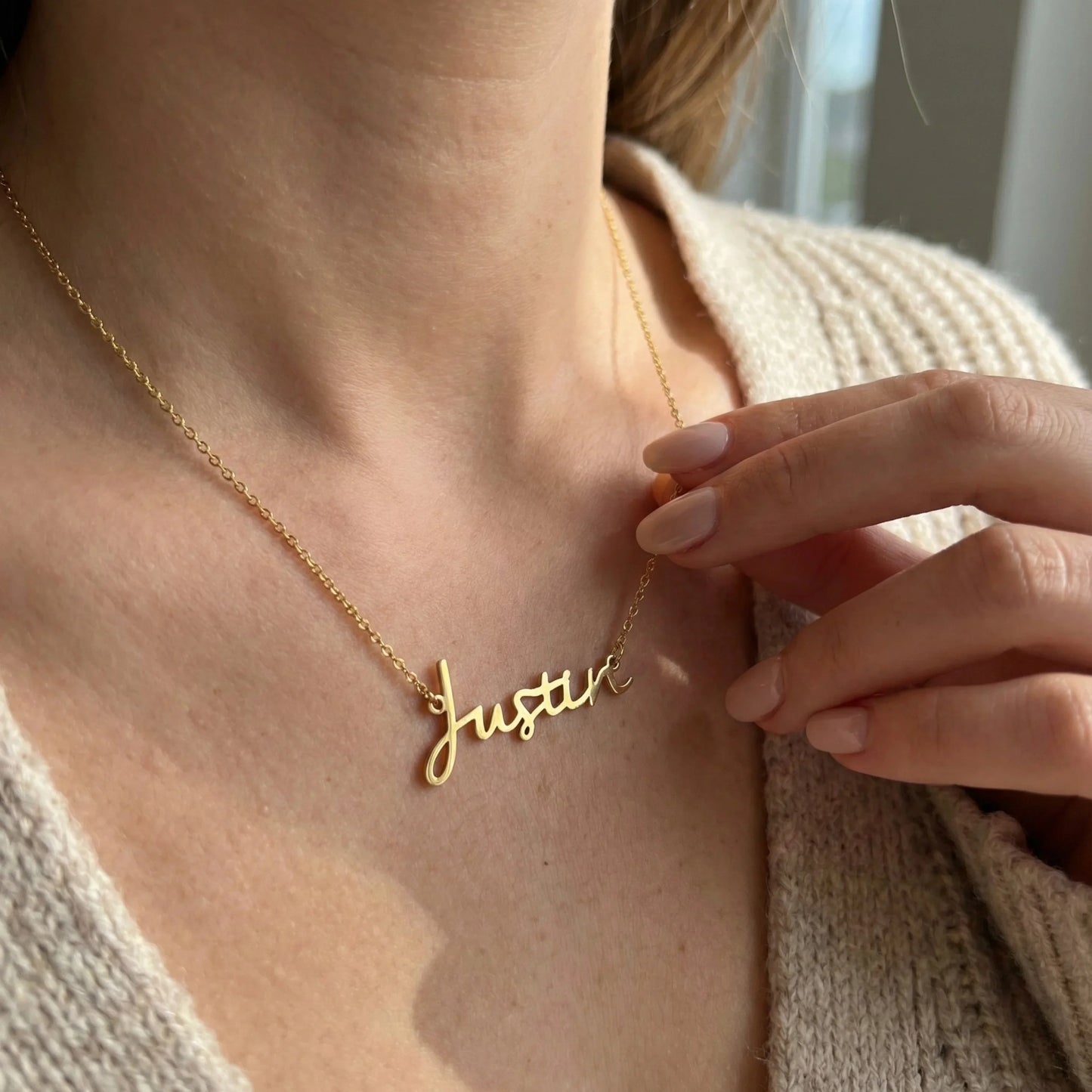 Namensschild-Halskette