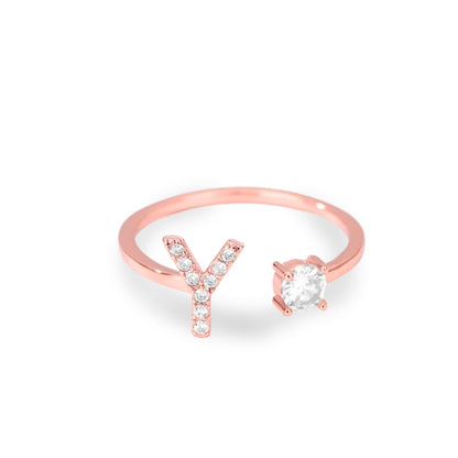 Forever Yours Initial Ring