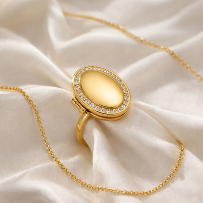 Oval Locket Ring