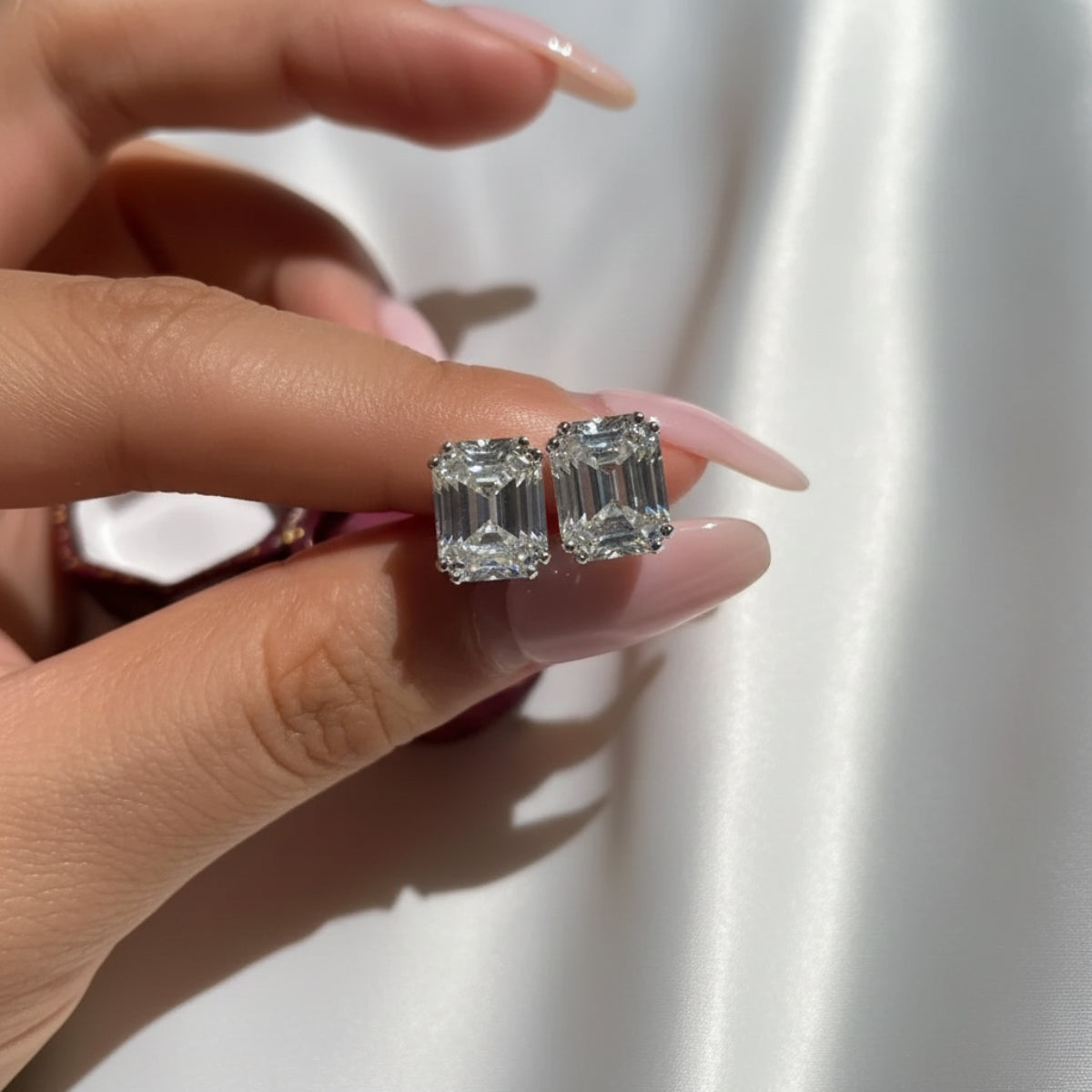 Timeless Emerald Stud Earrings