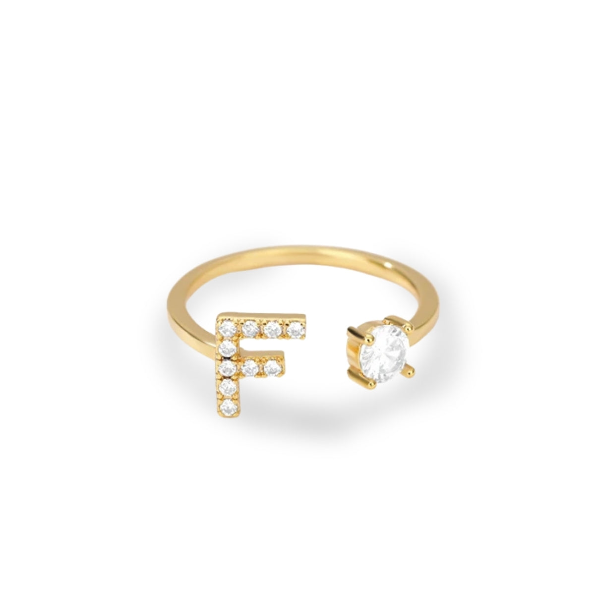 Forever Yours Initial Ring