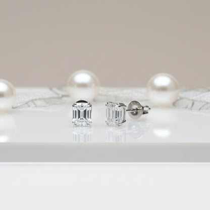 Timeless Emerald Stud Earrings