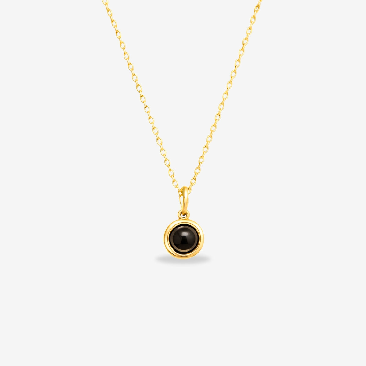 Circle Necklace - W/ Photo Projection