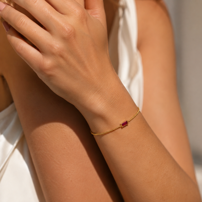 Custom Birthstone Bracelet
