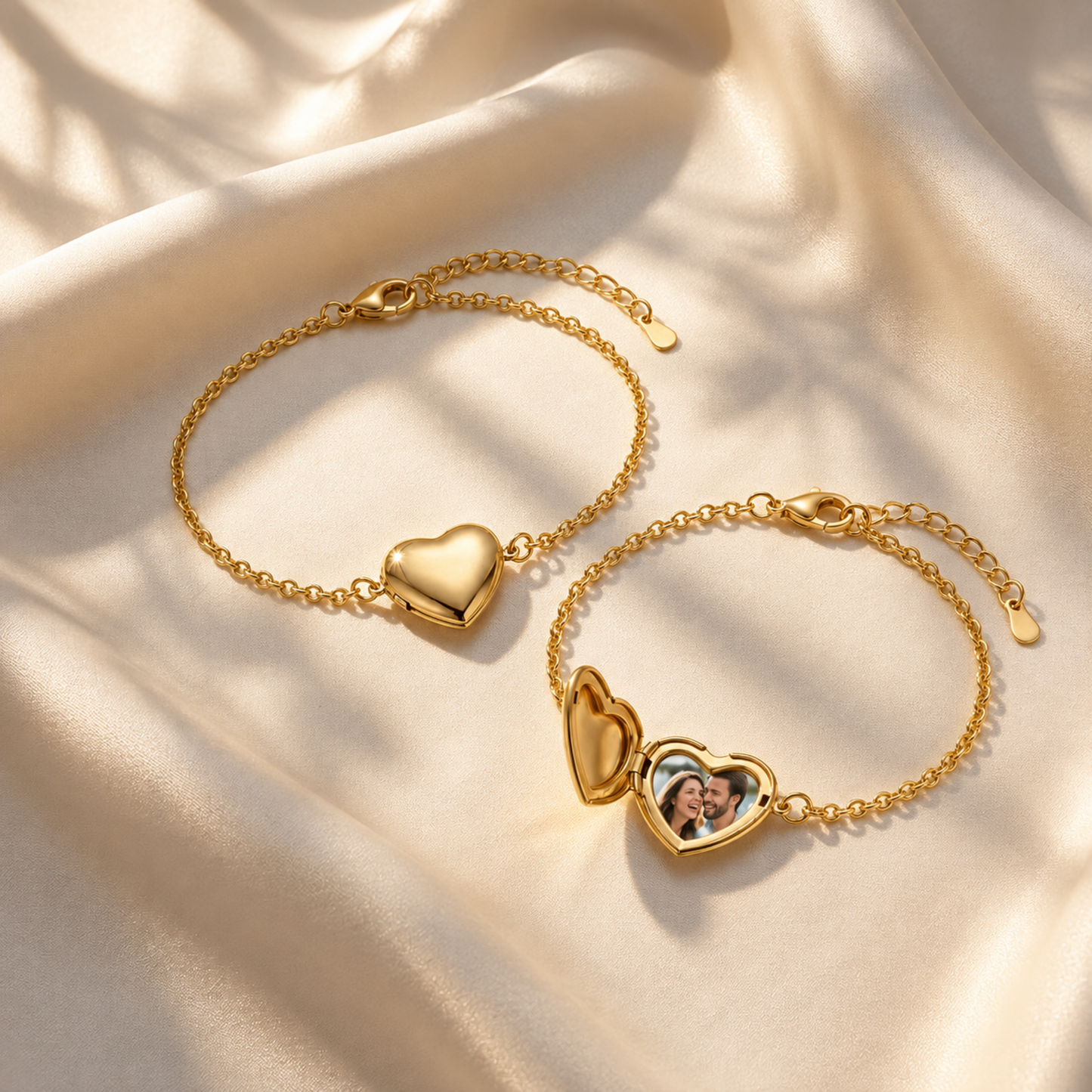 Heart Photo Locket Bracelet