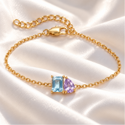 You & Me Birthstone Bracelet