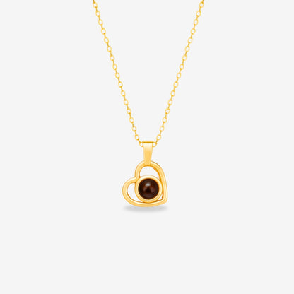 Heart-Shaped Necklace - W/ Photo Projection